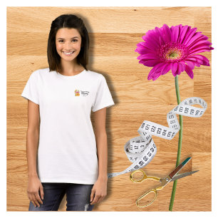 Elegant Professional Watercolor Floral Pink Yellow T-Shirt