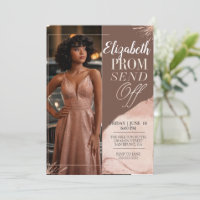 Elegant Prom Send Off Earth Pink Portrait Photo