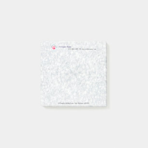 Elegant Promotional Post-It Notes - Fizzy Water
