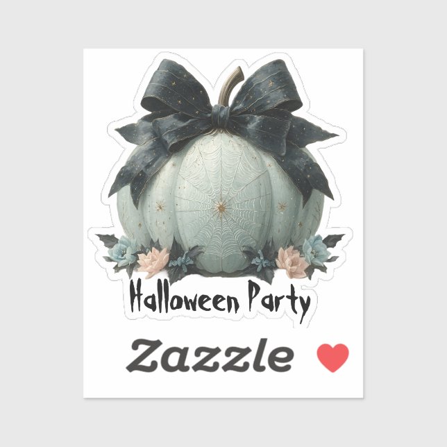 Elegant Pumpkin Halloween Party Design (Sheet)