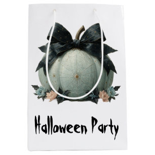 Elegant Pumpkin Halloween Party Design Medium Gift Bag