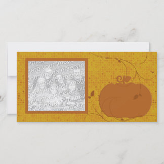 Elegant Pumpkin Photo Card