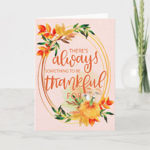 Elegant Pumpkins - Always Something to Be Thankful Card