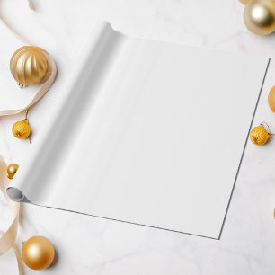 Elegant Pure White Solid Color All Occasion  Wrapping Paper