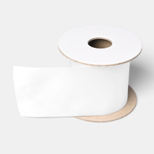 Elegant Pure White Solid Colour All Occasion Satin Ribbon