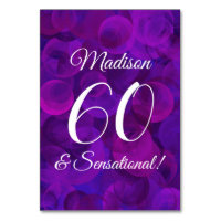 Elegant Purple 60 & Sensational Birthday Party