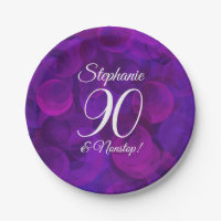 Elegant Purple 90 and Nonstop Birthday Party