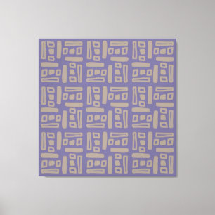 Elegant Purple  Abstract Pattern Canvas Print