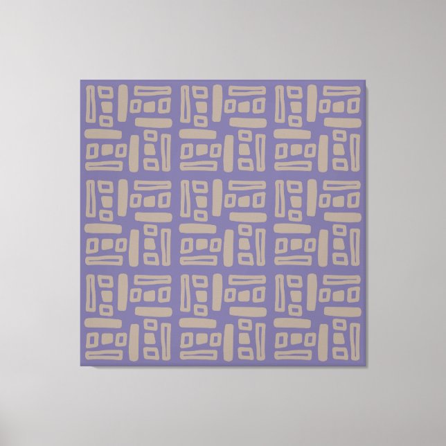 Elegant Purple  Abstract Pattern Canvas Print (Front)