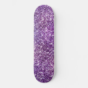 Elegant Purple Abstract Stylish Chic Pattern Skateboard