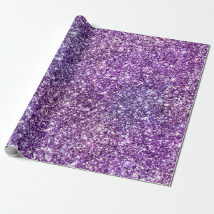 Elegant Purple Abstract Stylish Chic Pattern Wrapping Paper