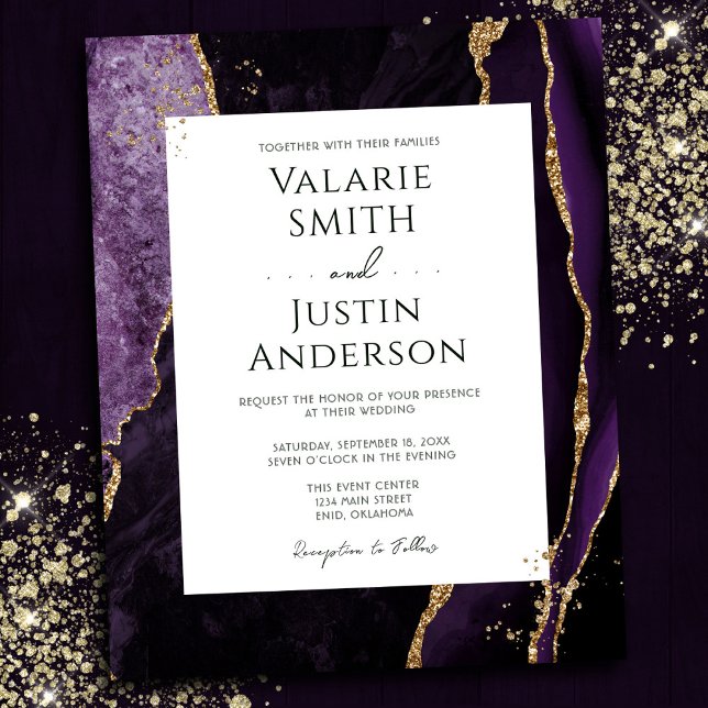 Elegant Purple Agate Budget Wedding All in One (Creator Uploaded)