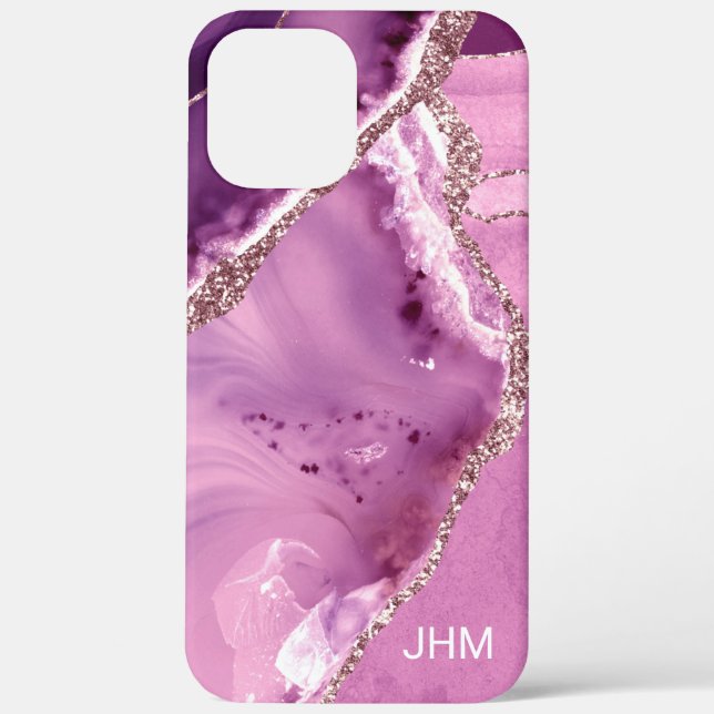 Elegant Purple Agate Case-Mate iPhone Case (Back)