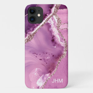 Elegant Purple Agate iPhone 11 Case