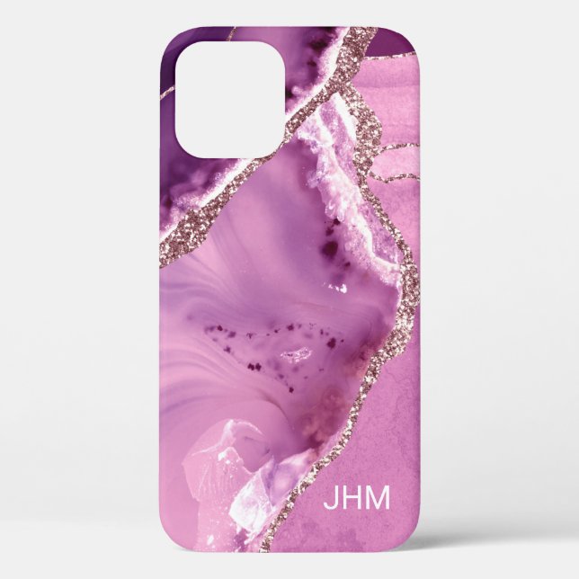 Elegant Purple Agate Case-Mate iPhone Case (Back)