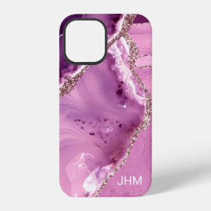 Elegant Purple Agate iPhone 12 Case