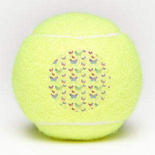 Elegant Purple and Blue Bright Butterflies Tennis Balls