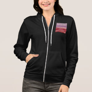 Elegant purple and gold glitter hoodie