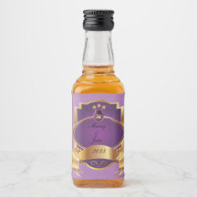 Elegant purple and gold