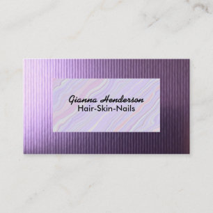 Elegant Purple And Light Purple Iridescent  Business Card