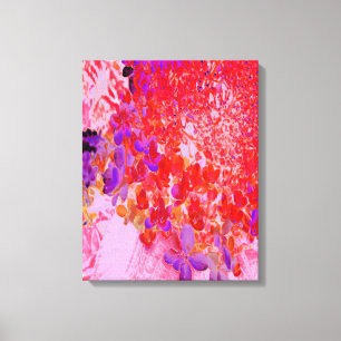 Elegant Purple and Orange Limelight Hydrangea Canvas Print