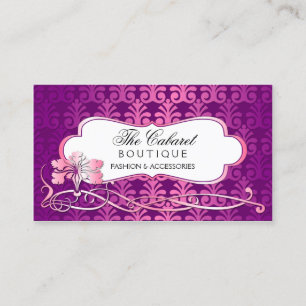 Elegant Purple and Pink Shimmer Business Card