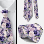 Elegant Purple and White Floral Neck Ties<br><div class="desc">This elegant purple lavender and white faux silk formal floral necktie is the perfect accessory to elevate your formal attire. Crafted from high-quality faux silk, it offers a luxurious sheen and smooth texture, making it a sophisticated choice for weddings, parties, or any upscale event. The tie features a beautiful floral...</div>