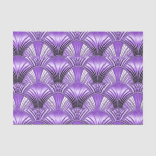 Elegant purple black art deco  tissue paper