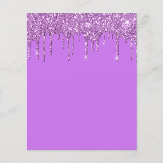 Elegant purple blank flyer (Front)