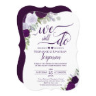 Elegant Purple Boho Roses We Still Do Vow Renewal