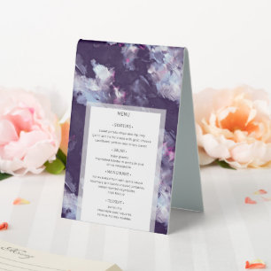 Elegant Purple Brush Stroke Modern Wedding