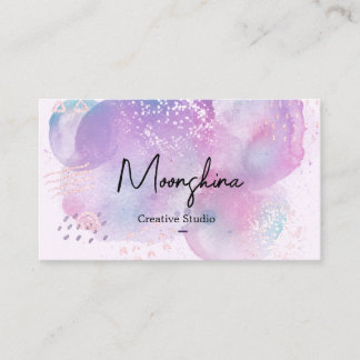 Elegant Purple Business Card