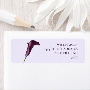 Elegant Purple Calla Lily Flower Wedding