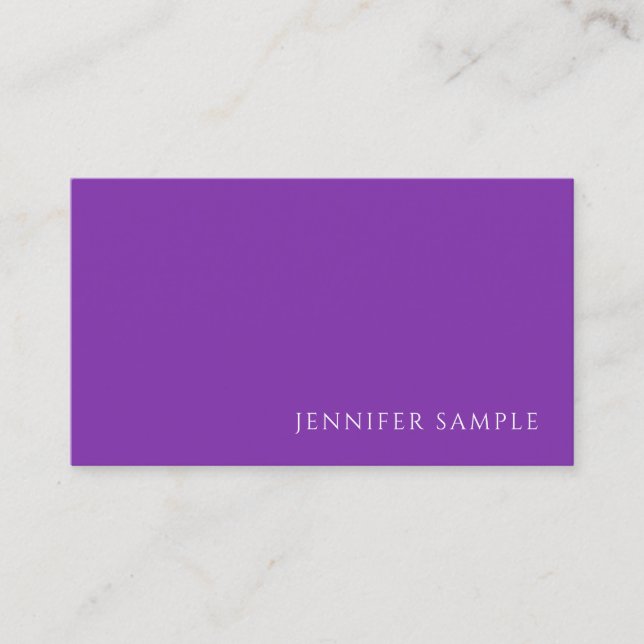 Elegant Purple Colour Modern Template Professional Business Card (Front)