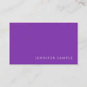 Elegant Purple Colour Professional Modern Template Business Card