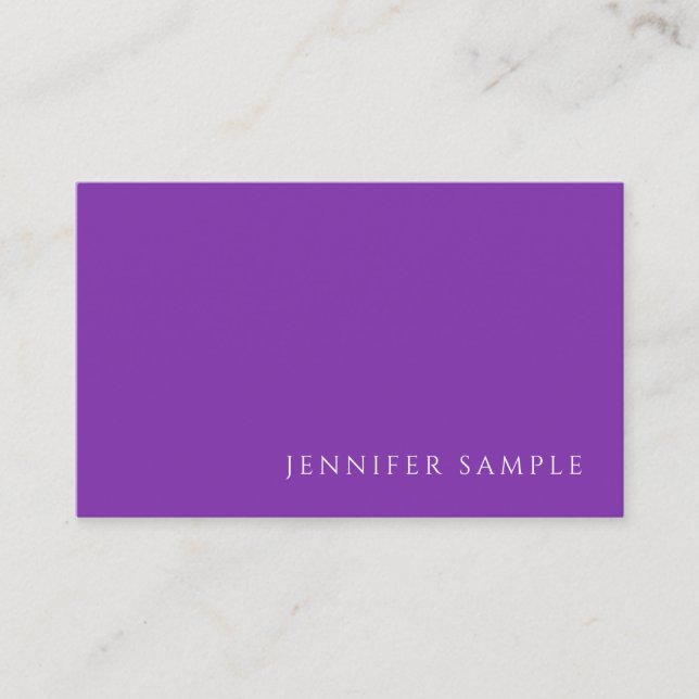 Elegant Purple Colour Professional Modern Template Business Card (Front)