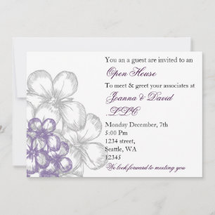 elegant purple Corporate party Invitation