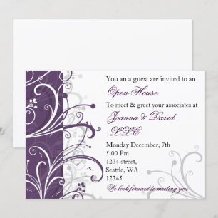 elegant purple Corporate party Invitation