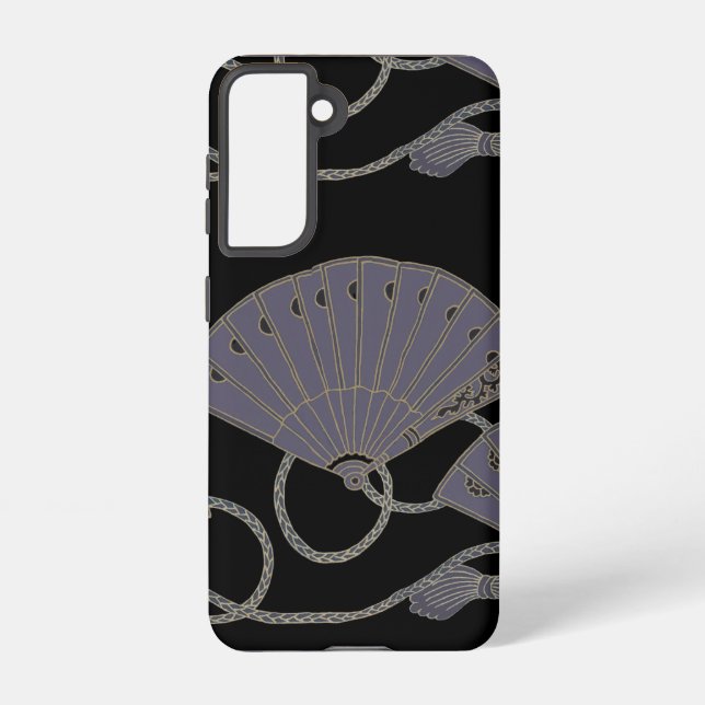 Elegant Purple Fan Samsung Galaxy S21 Case (Back)