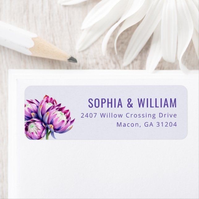 Elegant Purple Floral Minimalist (Insitu)
