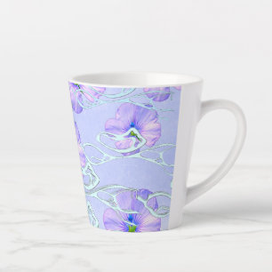 Elegant Purple Floral Phone Case – Botanical Art D Latte Mug
