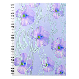 Elegant Purple Floral Phone Case – Botanical Art D Notebook