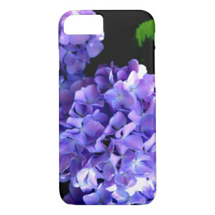 Elegant purple floral purple blue hydrangeas iPhone 8/7 case