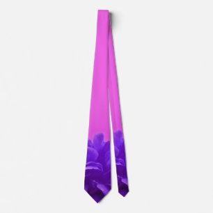 Elegant Purple Floral Tie