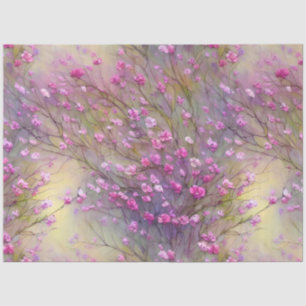 Elegant Purple Floral Tissue Paper