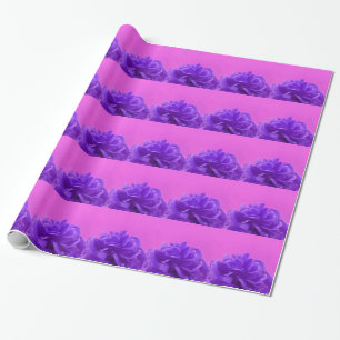 Elegant Purple Floral Wrapping Paper