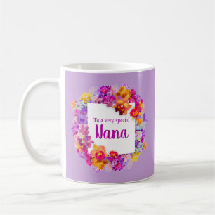 Elegant purple flowers Nana Mother's day Coffee Mug