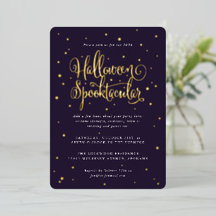 Elegant Purple/Gold Halloween Spooktacular + Stars