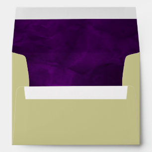 Elegant Purple Gold Wedding Envelopes