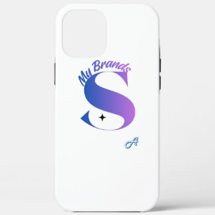 Elegant Purple Gradient Letter S Monogram Phone Ca iPhone 12 Pro Max Case